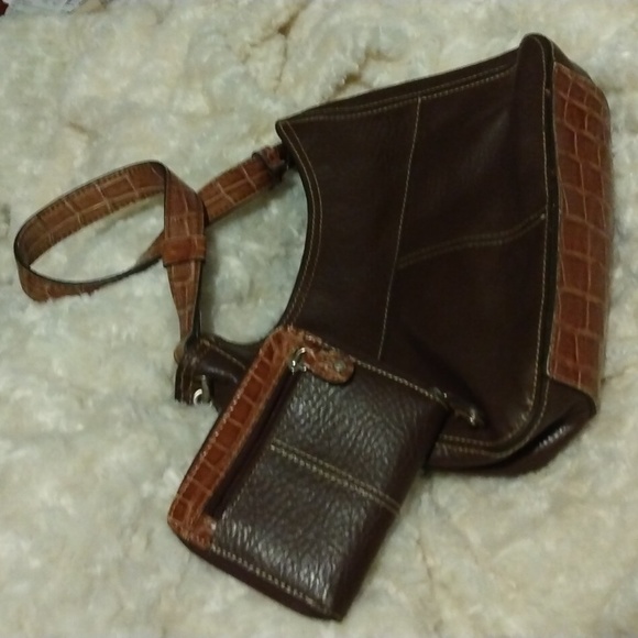 Vintage Liz Claiborne brown purse & wallet - Picture 9 of 13